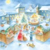 Christmas Market Advent Small Calendar/Card