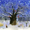 Christmas By The Old Oak Tree Small Advent Calendar/Card