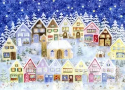 Christmas In The Elves Village Advent Large Calendar