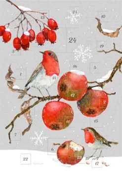 Frosted Berries Small Advent Card