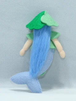 Ambrosius Blue Mermaid Doll(Miniature Bendable Felt Doll) 5 Ambrosius Blue Mermaid Doll(Miniature Bendable Felt Doll) -Toy Sale Store AmbrosiusMermaidPrincess miniaturebendablefeltdoll DragonflyToys2