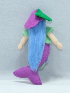 Ambrosius Purple Mermaid Doll(Miniature Bendable Felt Doll) 5 Ambrosius Purple Mermaid Doll(Miniature Bendable Felt Doll) -Toy Sale Store AmbrosiusPurpleMermaidPrincess miniaturebendablefeltdoll DragonflyToys3