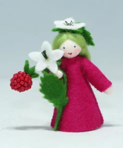 Ambrosius Raspberry Flower Fairy Doll
