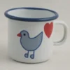 Enamel Children's Mug Bird Heart