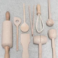 9 Piece Wooden Utensils Set -Toy Sale Store ChildrensWoodenCookerySet9Piece Dragonfly Toys2