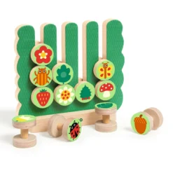 Djeco Garden Vertical Wooden Game -Toy Sale Store DJ1616GardenVerticalWoodenGame DragonflyToys1