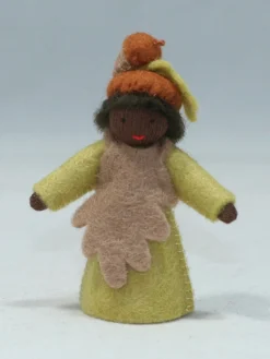 Ambrosius Oak Nut Fairy Doll -Toy Sale Store DarkSkinOakNutFairyDollAmbrosiusDragonflyToys