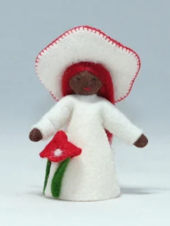 Ambrosius Mushroom Girl Fairy Doll -Toy Sale Store DarkSkinnedMushroomFairyDollAmbrosiusDragonflyToys