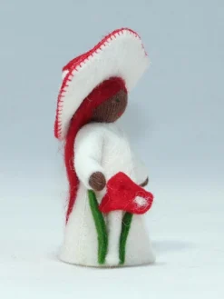 Ambrosius Mushroom Girl Fairy Doll -Toy Sale Store DarkSkinnedMushroomFairyDollAmbrosiusDragonflyToys1