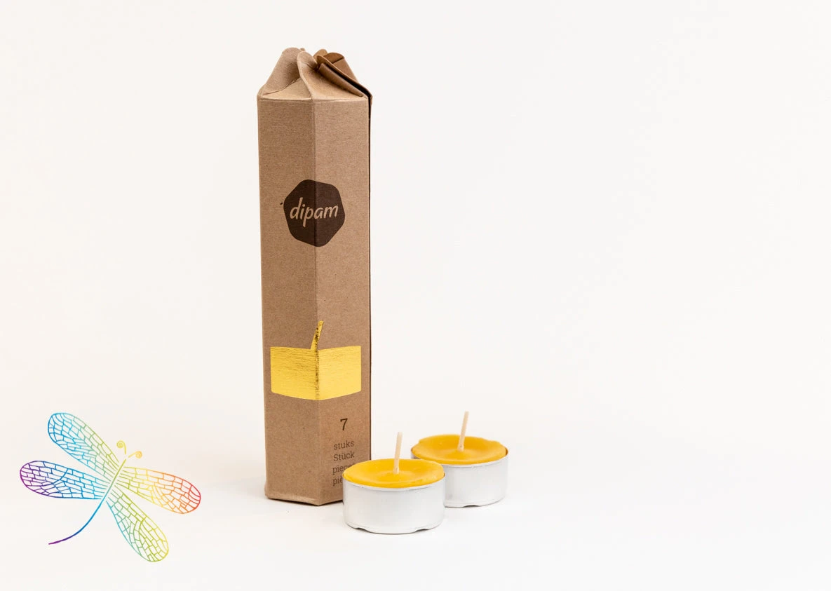 Pure Beeswax Dipam Tealights Box Of 7 1 Pure Beeswax Dipam Tealights Box Of 7