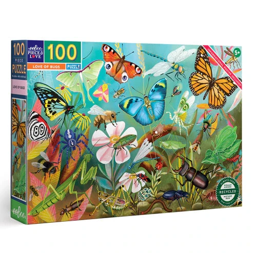 EeBoo 100 Pc Puzzle – Love Of Bugs 1 EeBoo 100 Pc Puzzle – Love Of Bugs
