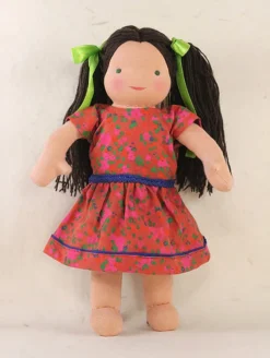 Small Steiner Girl Doll- Dark Brown Hair