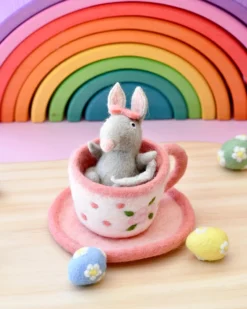 Felt Bilby In A Tea Cup Toy -Toy Sale Store FeltBilbyinaTeaCupToy DragonflyToys7