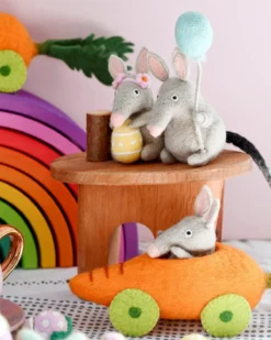 Felt Bilby With Easter Egg -Toy Sale Store FeltBilbywithEasterEgg4DragonflyToys