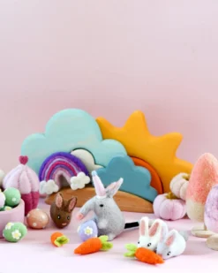 Felt Rabbits -Toy Sale Store FeltRabbits4DragonflyToys