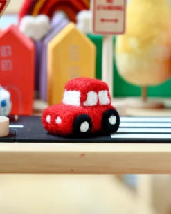 Felt Red Car Vehicle