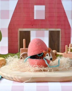 Felt Surprise Egg With Deer Inside -Toy Sale Store FeltSurpriseEggwithDeerInside4DragonflyToys