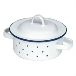 Enamel Pot Low Gluckskafer