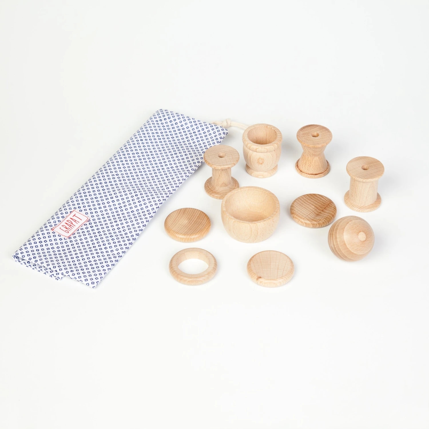 Grapat Treasure Basket Natural, 10 Elements 2 Grapat Treasure Basket Natural, 10 Elements - Image 2