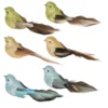 Christmas Tree Decorations - Shishi Clip On Bird Assorted Colours