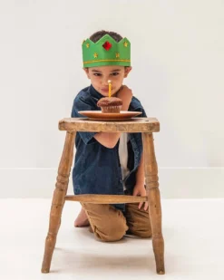 Silk Crowns 30 Silk Crowns -Toy Sale Store Green and Gold Crown by Sarah Silks 1