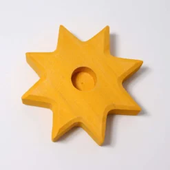 Grimm’s Candle Holder Yellow Star -Toy Sale Store Grimm sCandleHolderYellowStar DragonflyToys