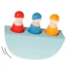 Grimms Peg Doll Friend In Boat - Coloured