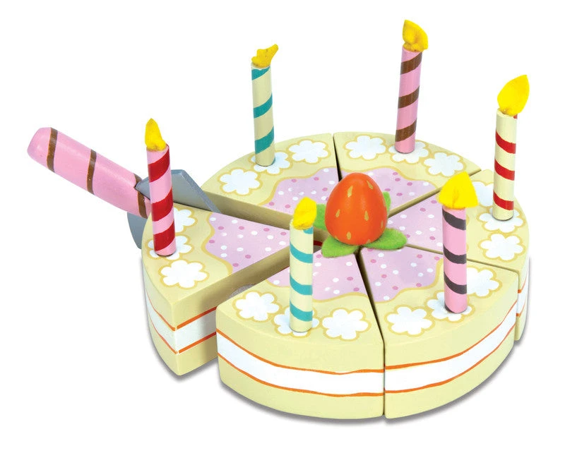 Honeybake Wooden Vanilla Birthday Cake - Le Toy Van 1 Honeybake Wooden Vanilla Birthday Cake - Le Toy Van