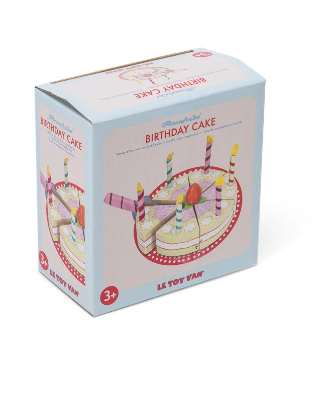 Honeybake Wooden Vanilla Birthday Cake - Le Toy Van 3 Honeybake Wooden Vanilla Birthday Cake - Le Toy Van - Image 3