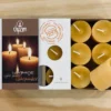 Pure Beeswax Dipam Tealights Box Of 9. 8+ Hour Burn Time