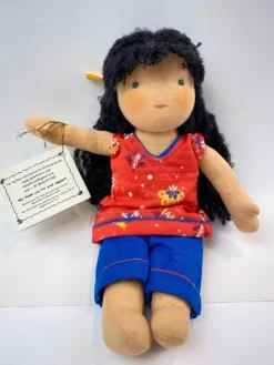 Small Steiner Doll- Black Wavy Hair