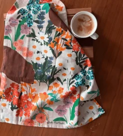 Kitchen Tea Towel - Floral Wombat By Suki McMaster -Toy Sale Store Kitchen Tea Towel Floral Wombat 3 Dragonfly Toys