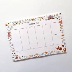 Land Down Under Farm Animals Weekly Planner - By Suki McMaster X Fabric Drawer