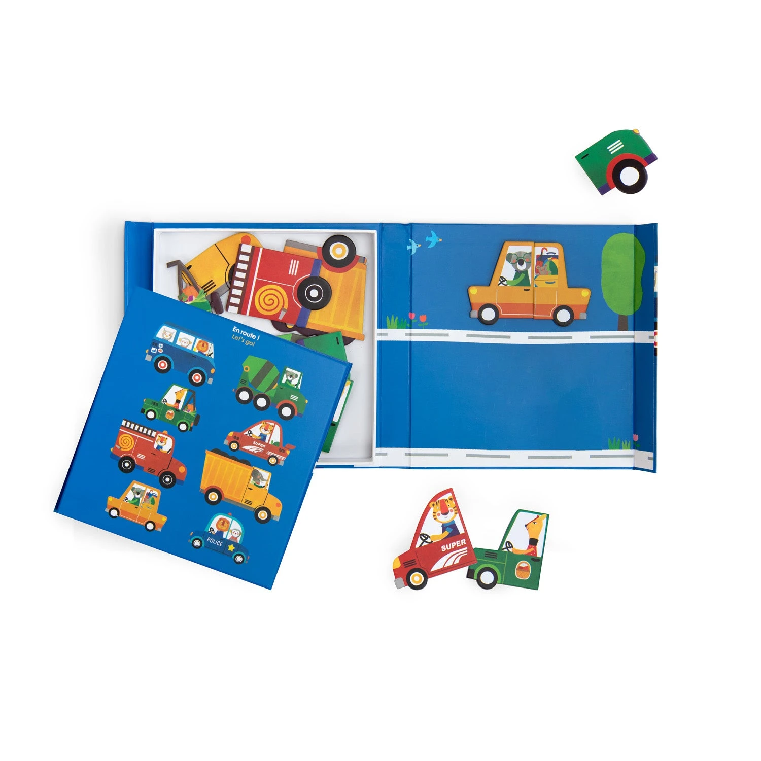 Moulin Roty Les Popipop Magnetic Game – Vehicles 2 Moulin Roty Les Popipop Magnetic Game – Vehicles - Image 2