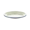 Enamel Children's Plate With Blue Flowers Decoration 14cm