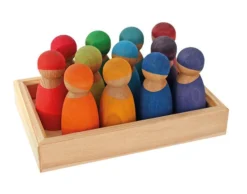 12 Rainbow Friends Special Edition Cherry Wood By Grimms