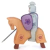 Blue Knight With Red Horse Set - Ostheimer - Ostheimer