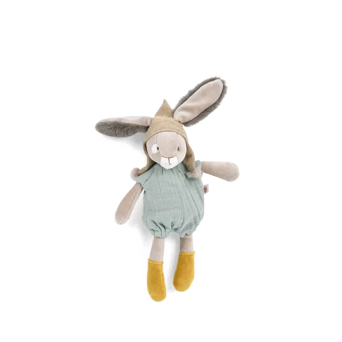 Small Sage Rabbit Soft Toy By Moulin Roty - Trois Petits Lapins 2 Small Sage Rabbit Soft Toy By Moulin Roty - Trois Petits Lapins - Image 2