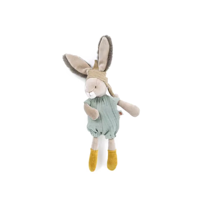 Small Sage Rabbit Soft Toy By Moulin Roty - Trois Petits Lapins 1 Small Sage Rabbit Soft Toy By Moulin Roty - Trois Petits Lapins