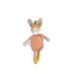 Small Clay Rabbit Soft Toy By Moulin Roty - Trois Petits Lapins