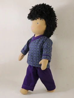 Steiner Boy Doll - Black Hair Large -Toy Sale Store SteinerBoyDoll BlackHairLarge DragonflyToys4