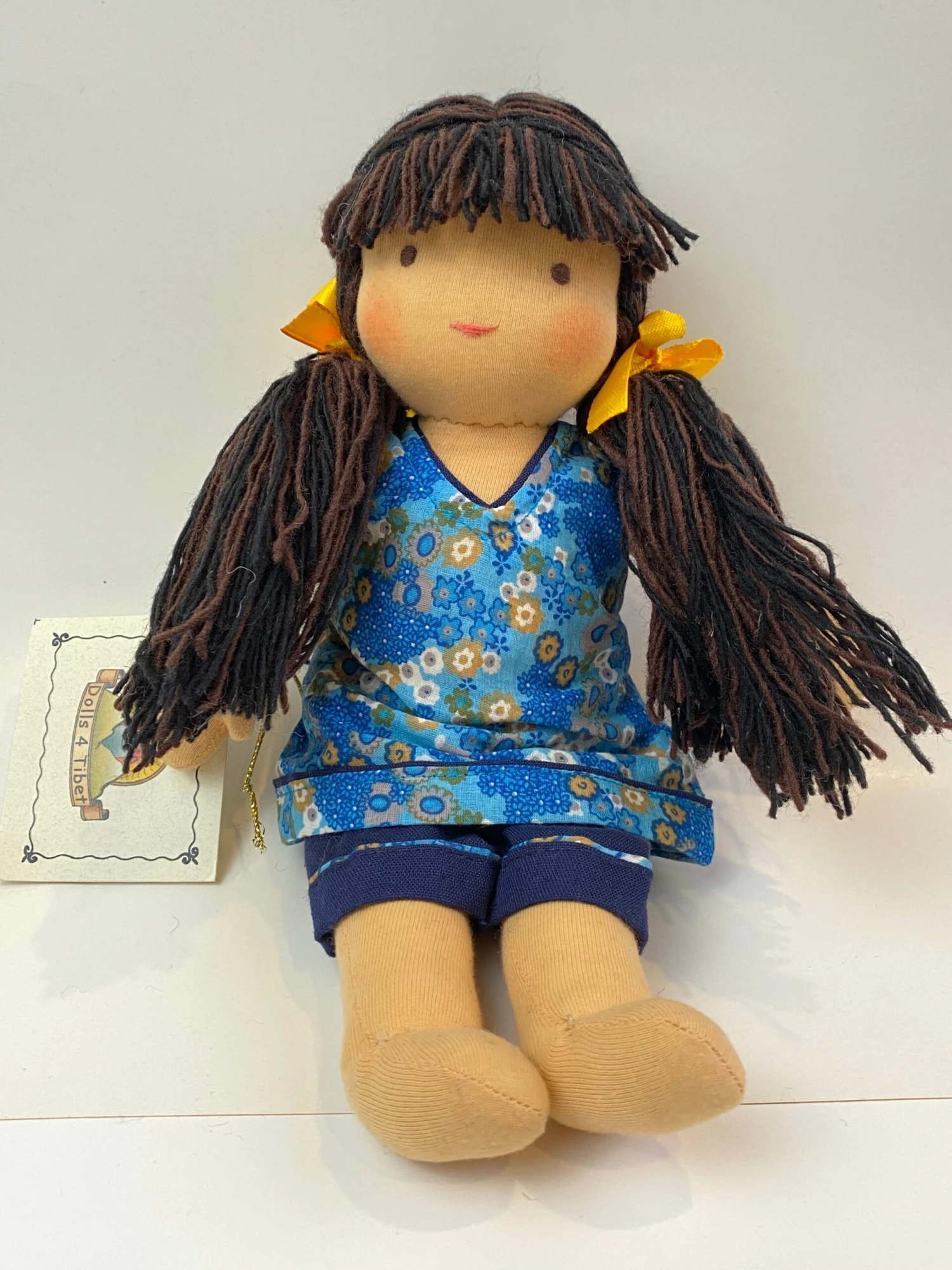 Small Steiner Doll- Dark Brown Hair With Fringe 1 Small Steiner Doll- Dark Brown Hair With Fringe