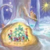 Gnomes Around The Christmas Tree Advent Small Calendar/Card