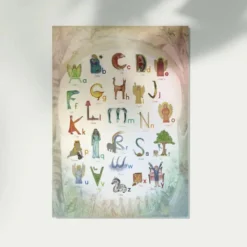 Wilded Family Alphabet Poster -Toy Sale Store WildedFamilyAlphabetPoster3DragonflyToys