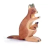 Wooden Kangaroo With Baby Joey (2062) - Ostheimer