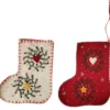Wreaths On Mini Stocking Hanging Decoration