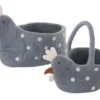 Chicken Basket Blue Grey