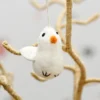 Felt White Chick Ornament
