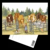 Postcard - Greta And The Cows -Margaretha Nordqvist