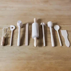 9 Piece Wooden Utensils Set -Toy Sale Store heaven in earth childrens wooden cook set kitchen kitchenware utensils 3 grande 98bdade3 e5d4 4f21 9ecd add257846124
